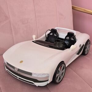 White Convertible Toy Car